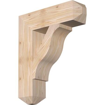 Ekena Millwork Funston Craftsman Smooth Bracket, Douglas Fir, 5 1/2"W x 22"D x 26"H BKT06X22X26FST04SDF